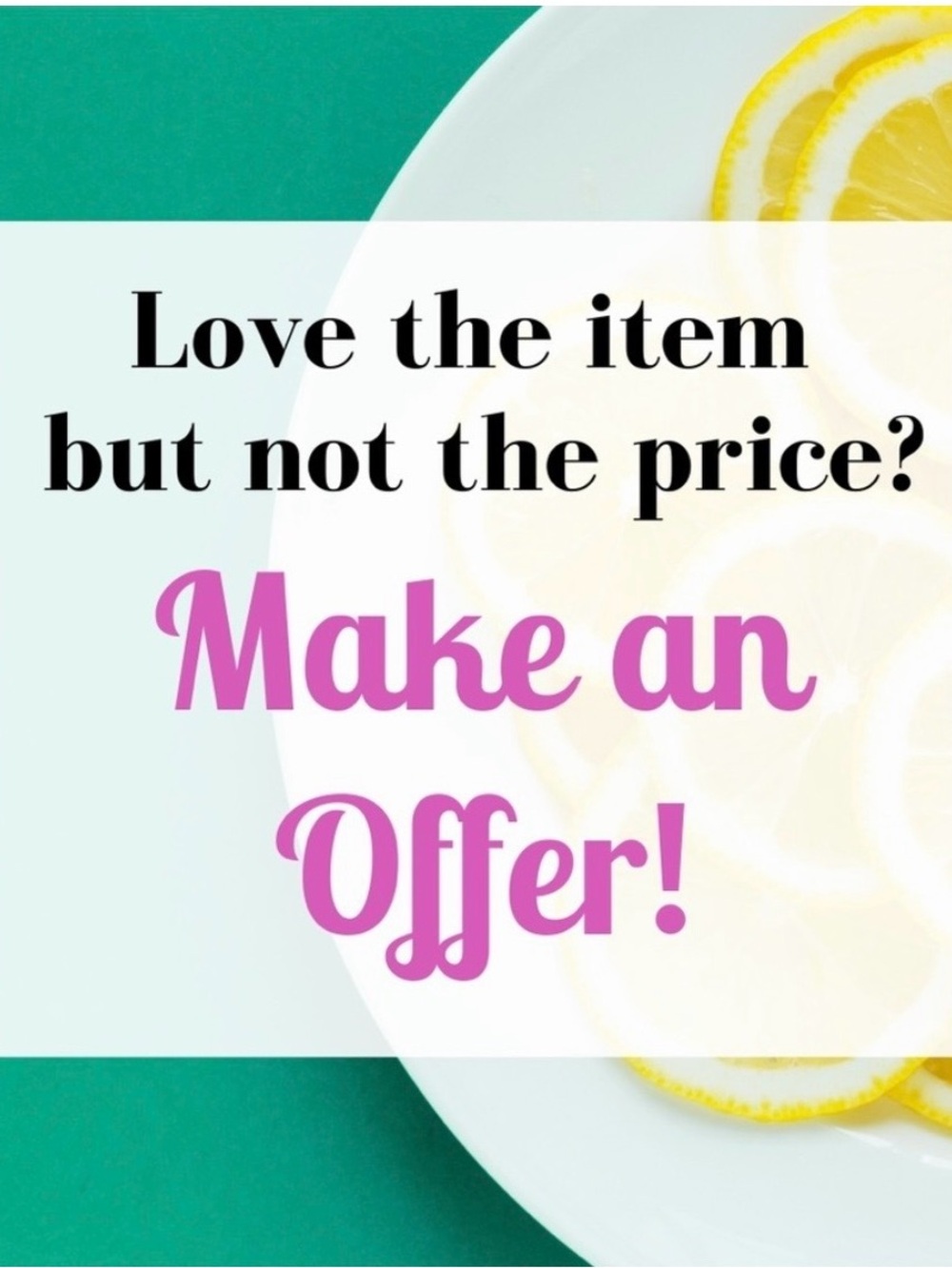 Make an Offer